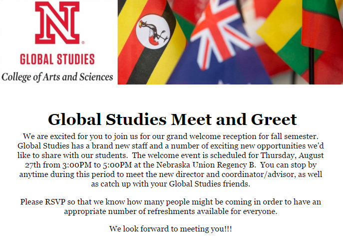 Photo Credit: Global Studies Meet and Greet