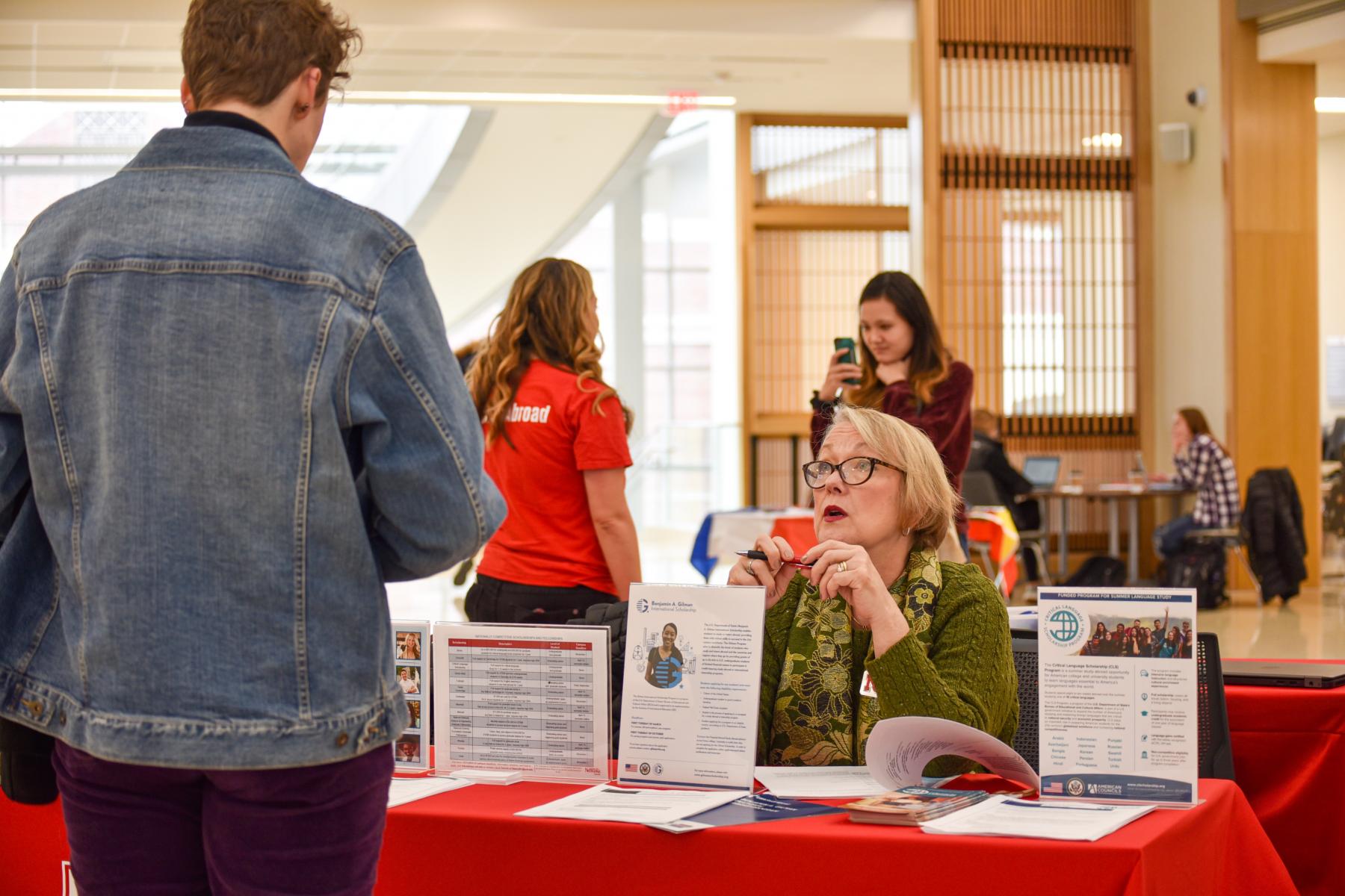 Students at Global Opportunities Fair 2019